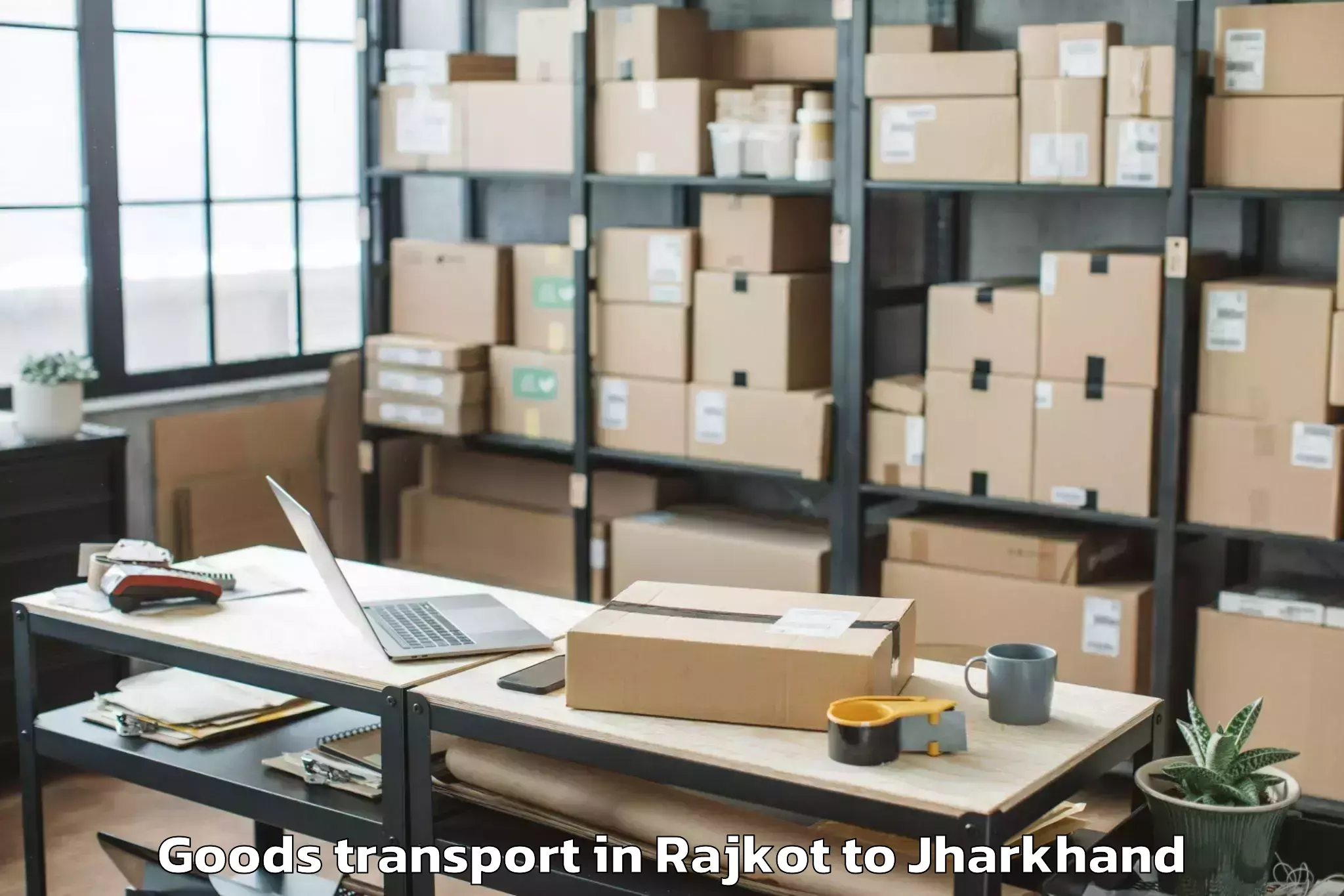 Affordable Rajkot to Barwadih Goods Transport